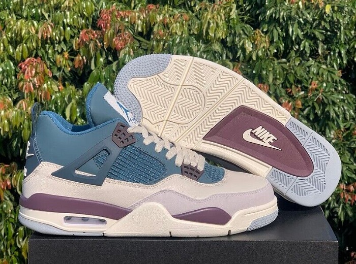 Men's Running weapon Air Jordan 4 Blue/Purple Shoes 0132 Men's Running weapon Air Jordan 4 Blue/Purple Shoes 0132